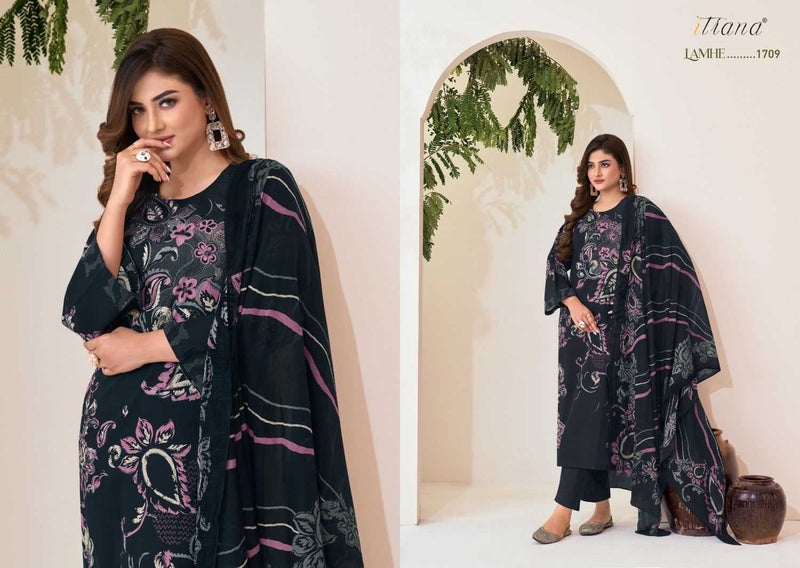 Itrana Lamhe Cotton Lawn Digital Print Heavy Designer Party Wear Suit