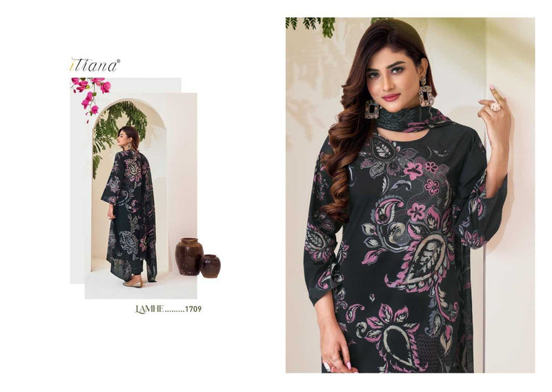 Itrana Lamhe Cotton Lawn Digital Print Heavy Designer Party Wear Suit