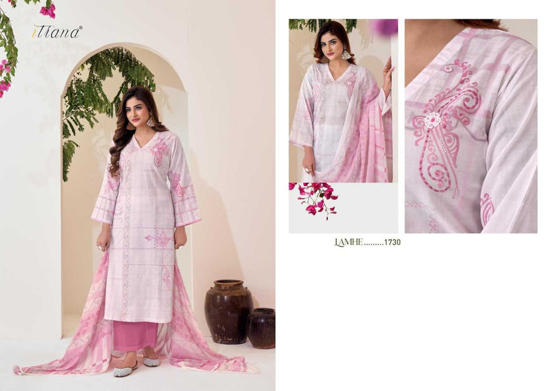 Itrana Lamhe Cotton Lawn Digital Print Heavy Designer Party Wear Suit