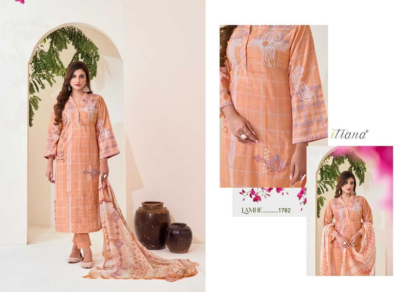 Itrana Lamhe Cotton Lawn Digital Print Heavy Designer Party Wear Suit