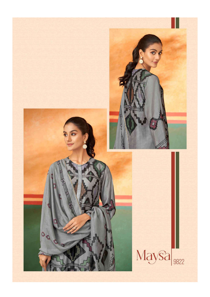 Sahiba Maysa Muslin Silk Digital Print Hand Work Salwar Suit