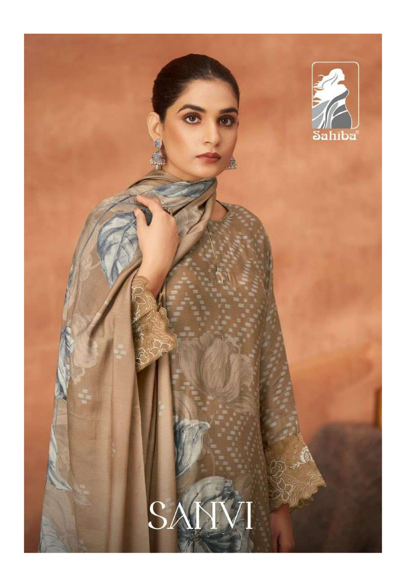 Sahiba Sanvi Muslin Silk Digital Print Fancy Salwar Suit