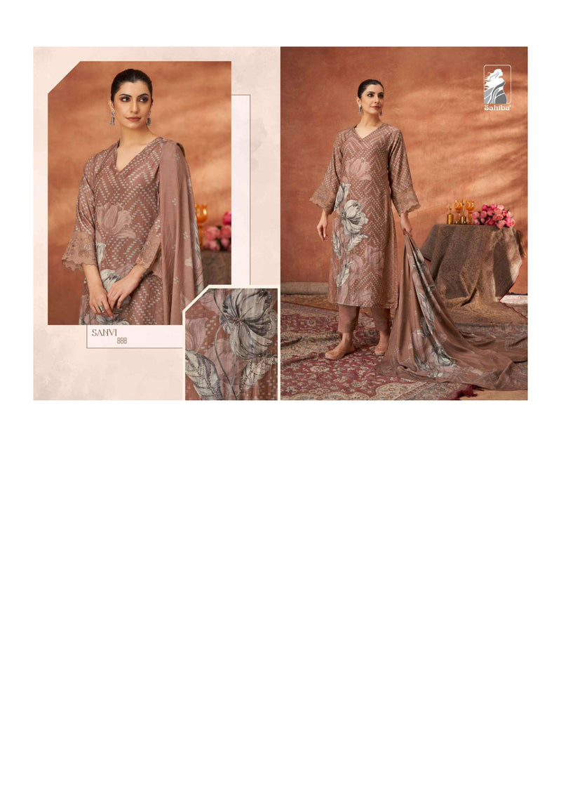 Sahiba Sanvi Muslin Silk Digital Print Fancy Salwar Suit