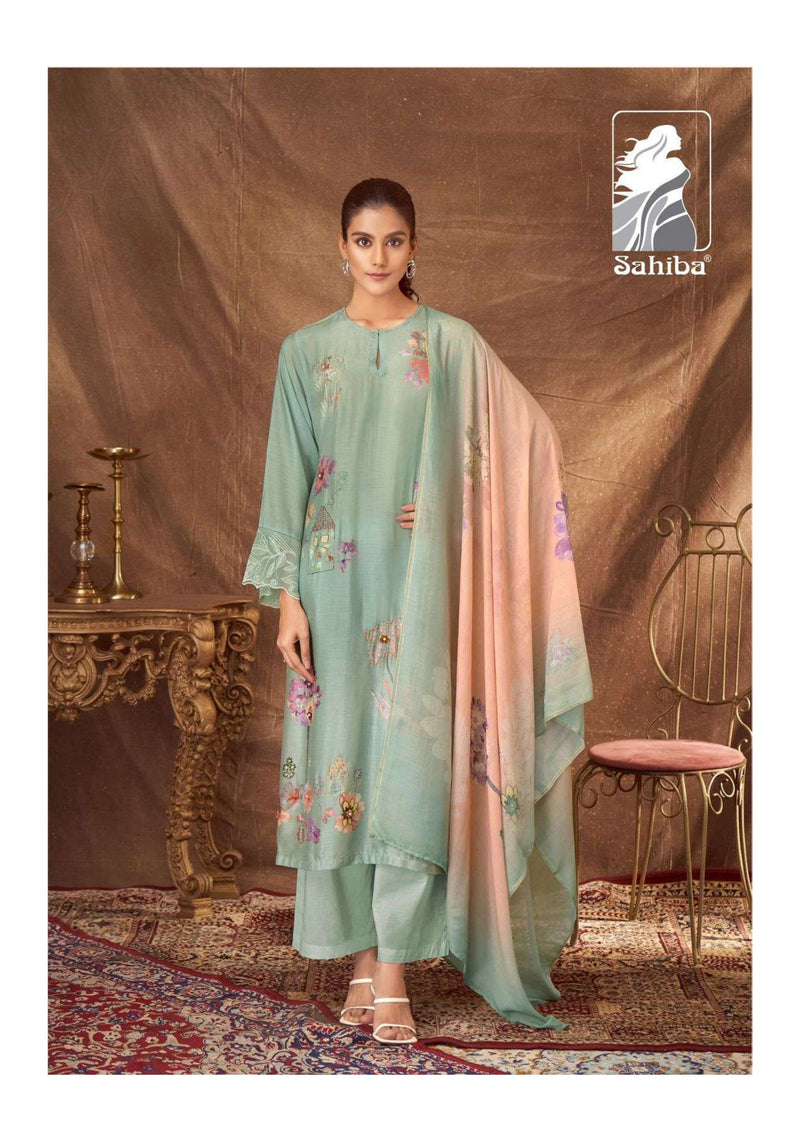 Sahiba Shopia Muslin Silk Digital Print Festiv Wear Salwar Suit