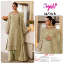 Sajida Designer 1132-1133-1134 Georgette Embroidered Salwar Kameez
