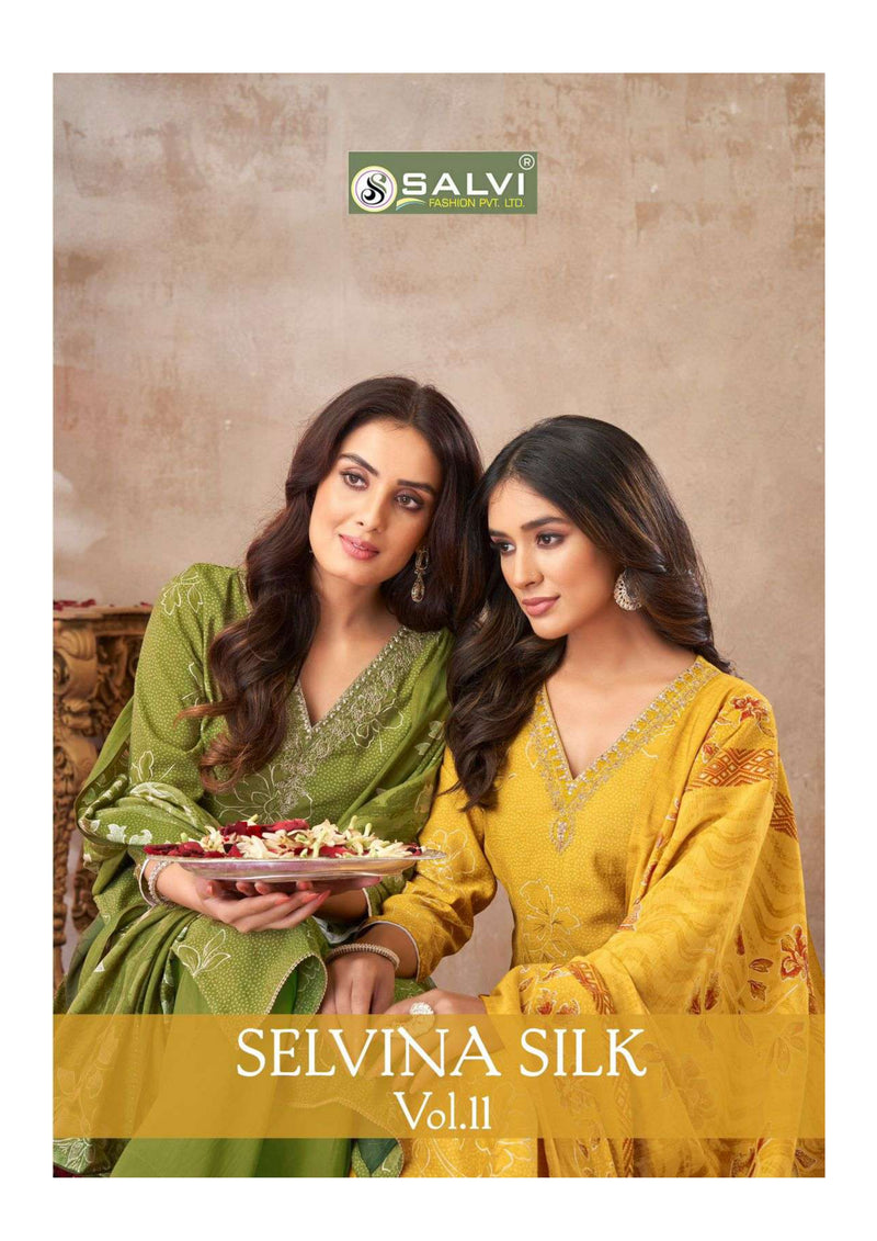 Supriya Fashion Selvina Silk Vol 11 Modal Silk Foil Print Fancy Salwar Kameez