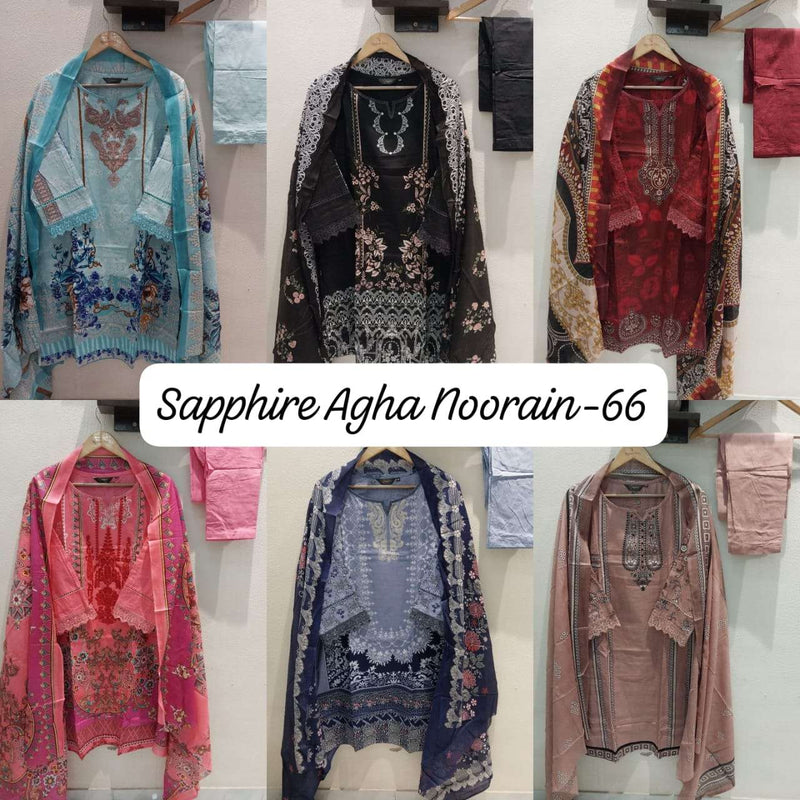 Sapphire Agha Noorain N 66 Lawn Cotton Pret Kurti