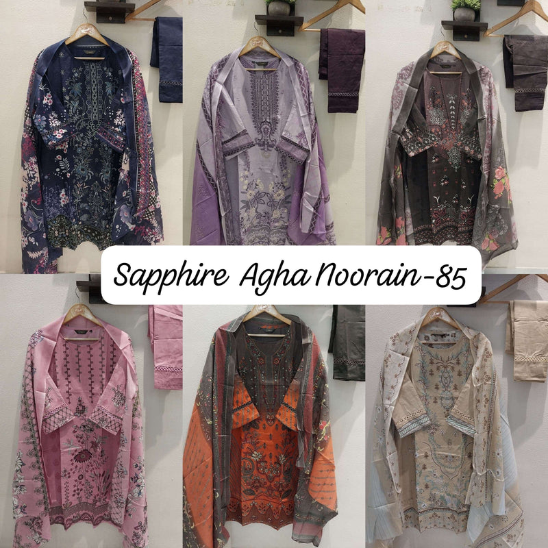 Sapphire Agha Noorain N 85 Lawn Cotton Pret Kurti