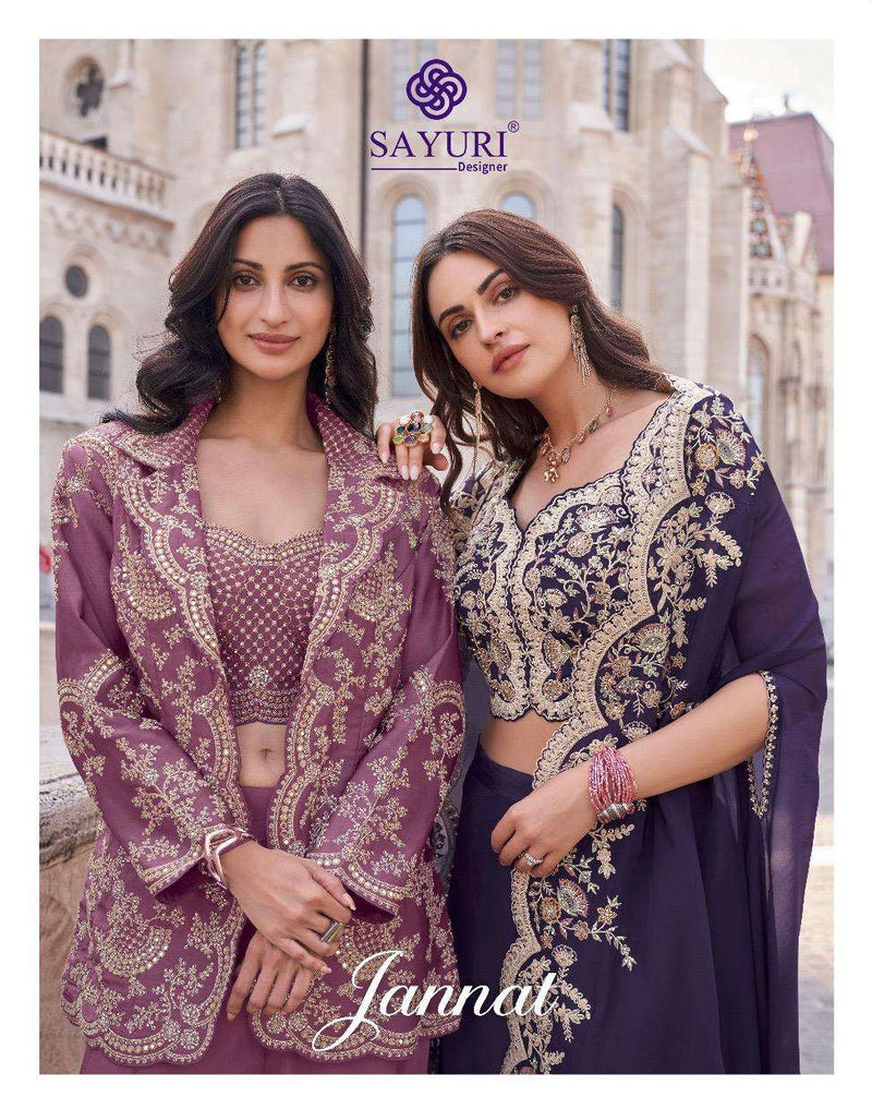 Sayuri Designer Jannat Silk Embroidered Wedding Wear Dress Collection