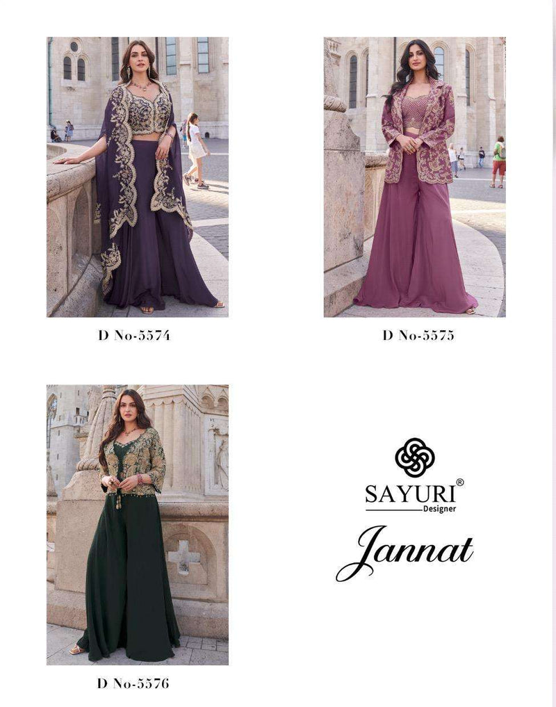 Sayuri Designer Jannat Silk Embroidered Wedding Wear Dress Collection