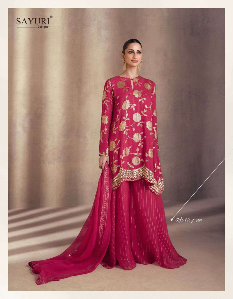 Sayuri Designer Mariyam Georgette Embroidered Designer Wedding Wear Suit