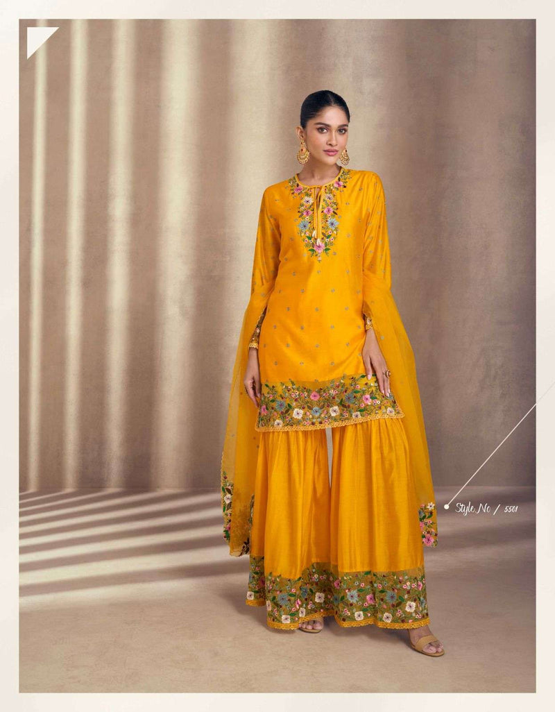 Sayuri Designer Mariyam Georgette Embroidered Designer Wedding Wear Suit