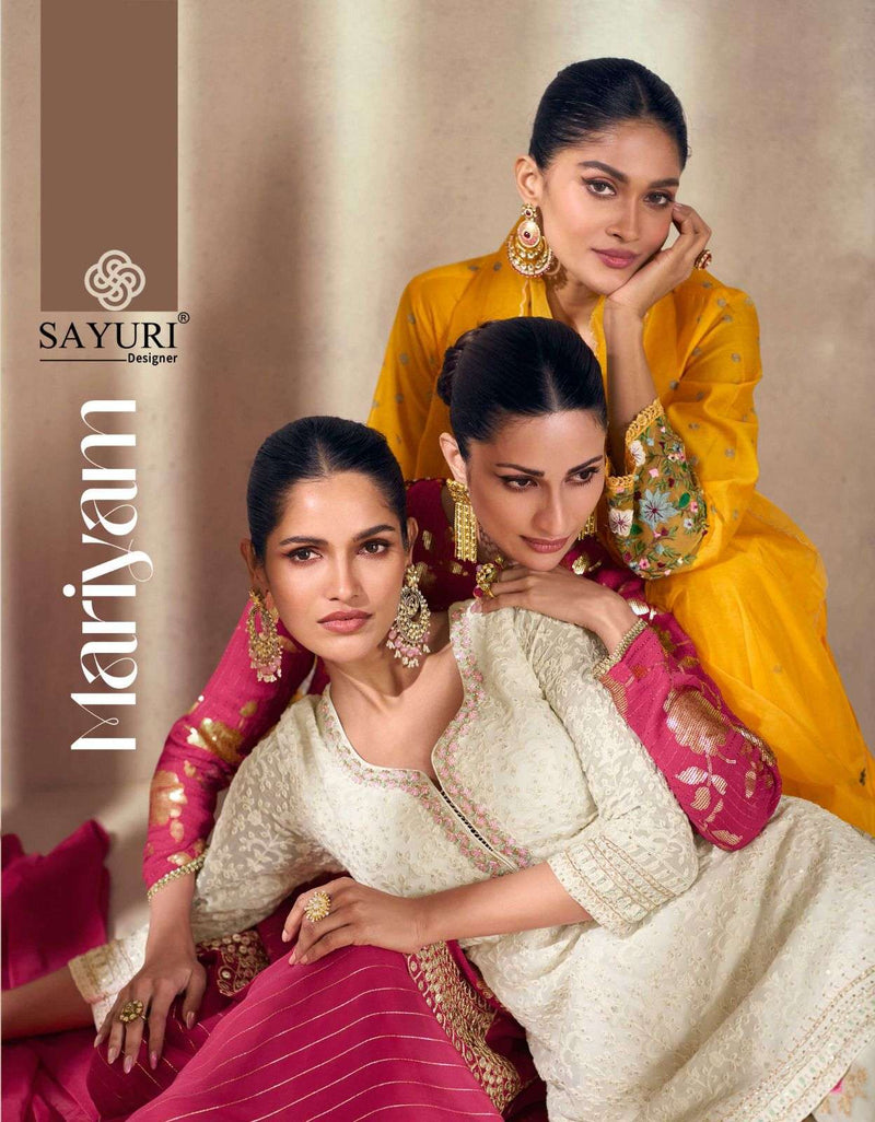 Sayuri Designer Mariyam Georgette Embroidered Designer Wedding Wear Suit