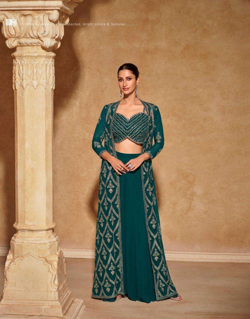 Sayuri Designer Meraki Georgette Embroidered Designer Wedding Wear 3 Piece Collection