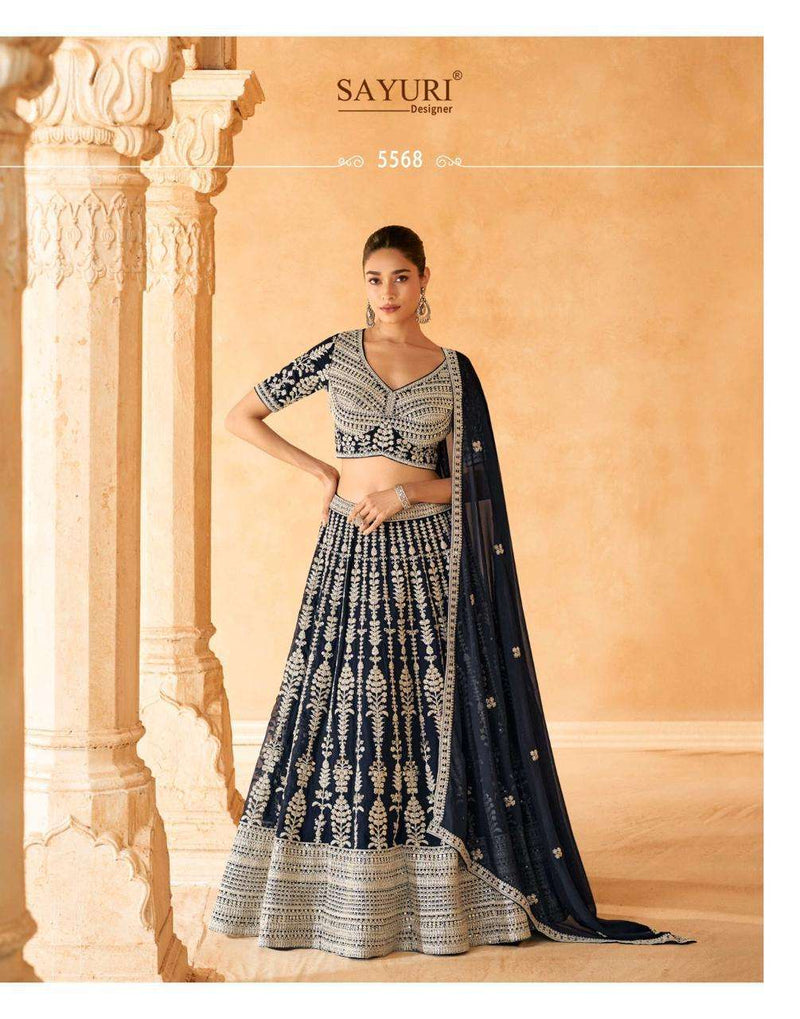 Sayuri Designer Nazakat Georgette Embroidered Designer Wedding Wear Lehenga Collection