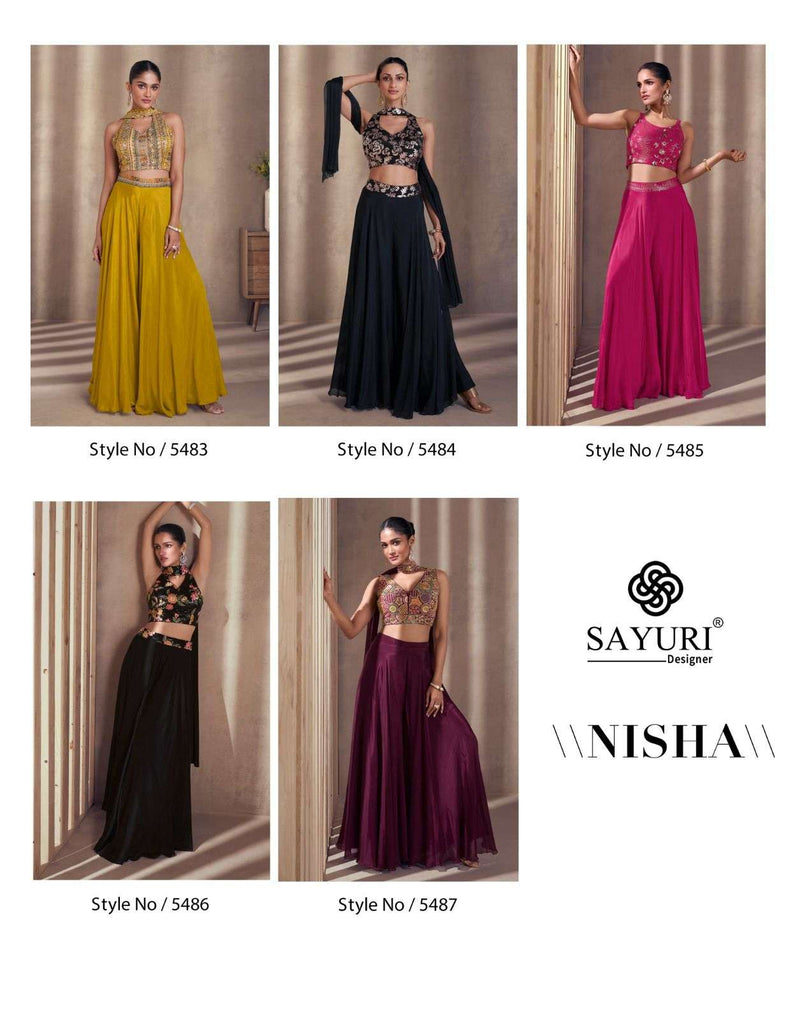 Sayuri Designer Nisha Silk Embroidered Heavy Designer Party Wear Suit