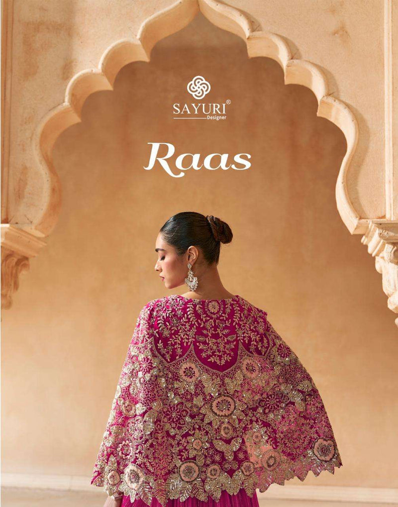 Sayuri Designer Raas Viscose Jacquard Wedding Wear Designer Dress