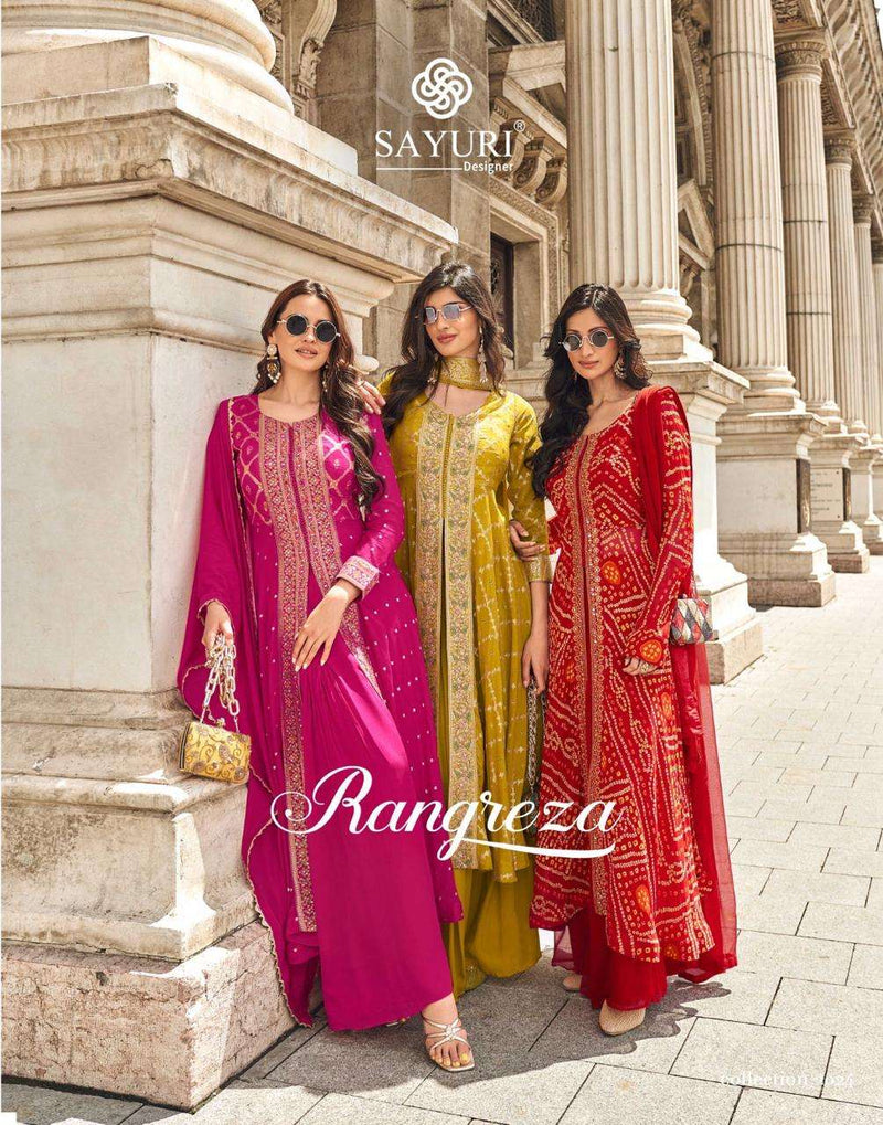 Sayuri Designer Rangreza Georgette Wedding Wear Dress Collection