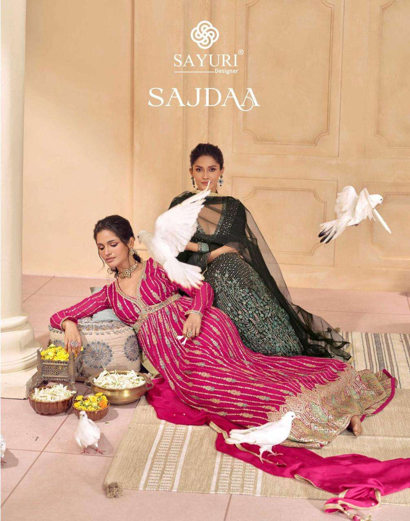 Sayuri Designer Sajdaa Georgette Embroidered Designer Wedding Wear Suit