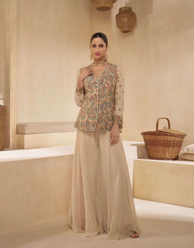 Sayuri Designer Sitara Gerogette Embroidered Heavy Designer Suit Collection