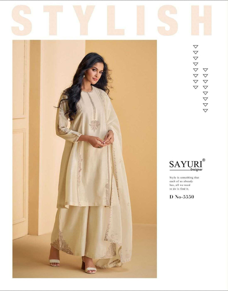 Sayuri Designer Suhani Si̇lk Festival Wear Kurti Bottom Organza Dupatta Set