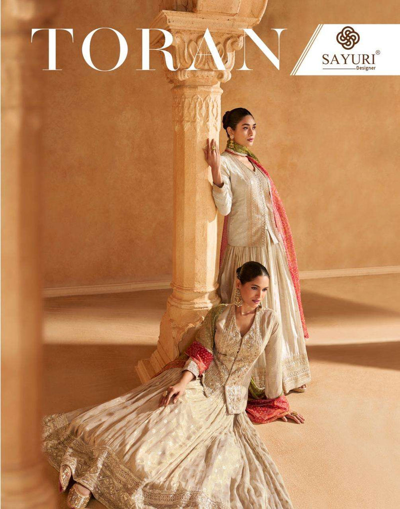 Sayuri Designer Toran Viscose Jacquard Wedding Wear Dress Collection