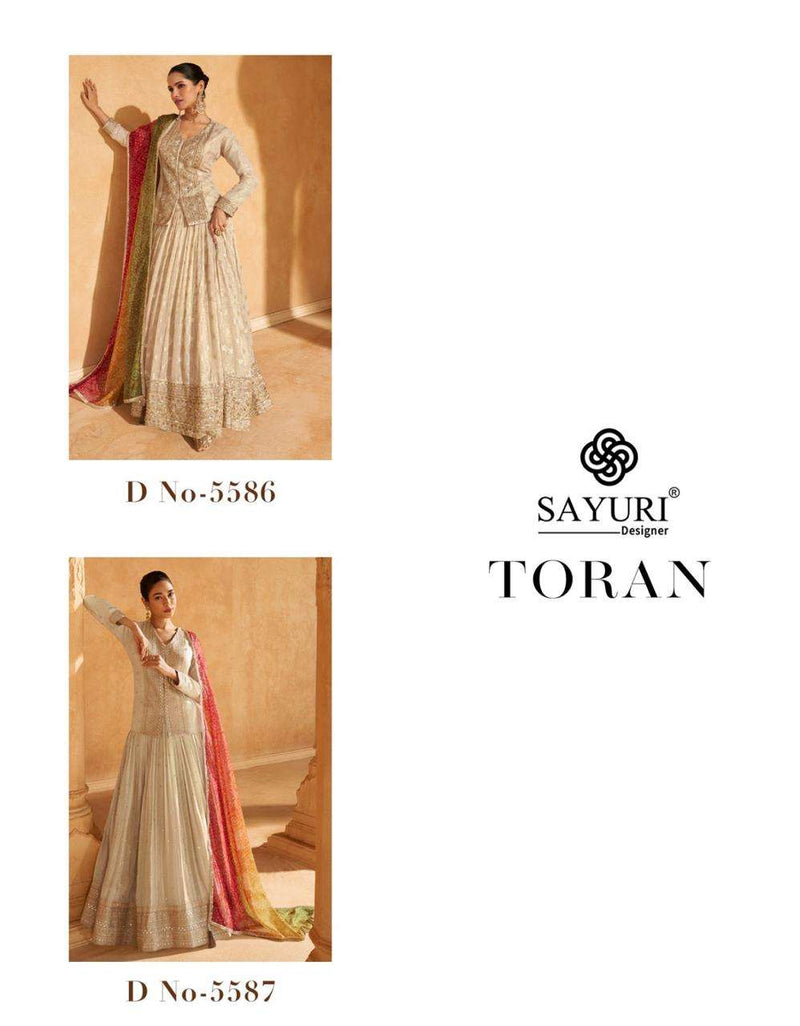 Sayuri Designer Toran Viscose Jacquard Wedding Wear Dress Collection