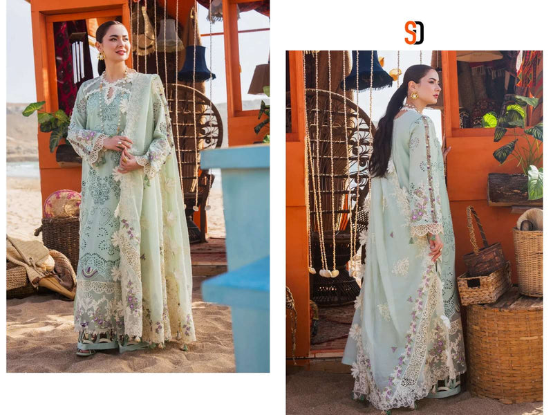 Shraddha Designer Rangrasiya Vol 1 Cotton Embroidered Work Semi Stitched Salwar Suit