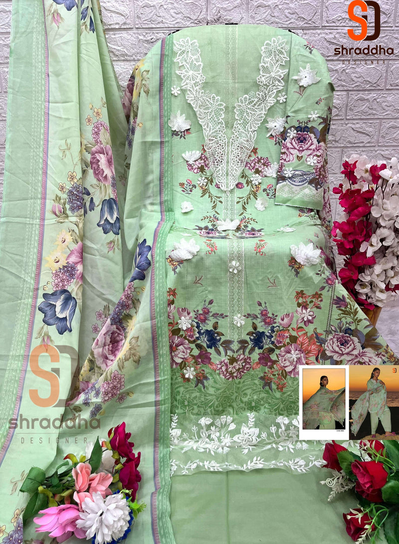 Shraddha Designer Sana Safinaz Vol 5 Lawn Cotton Semi Stitched Designer Salwar Kameez