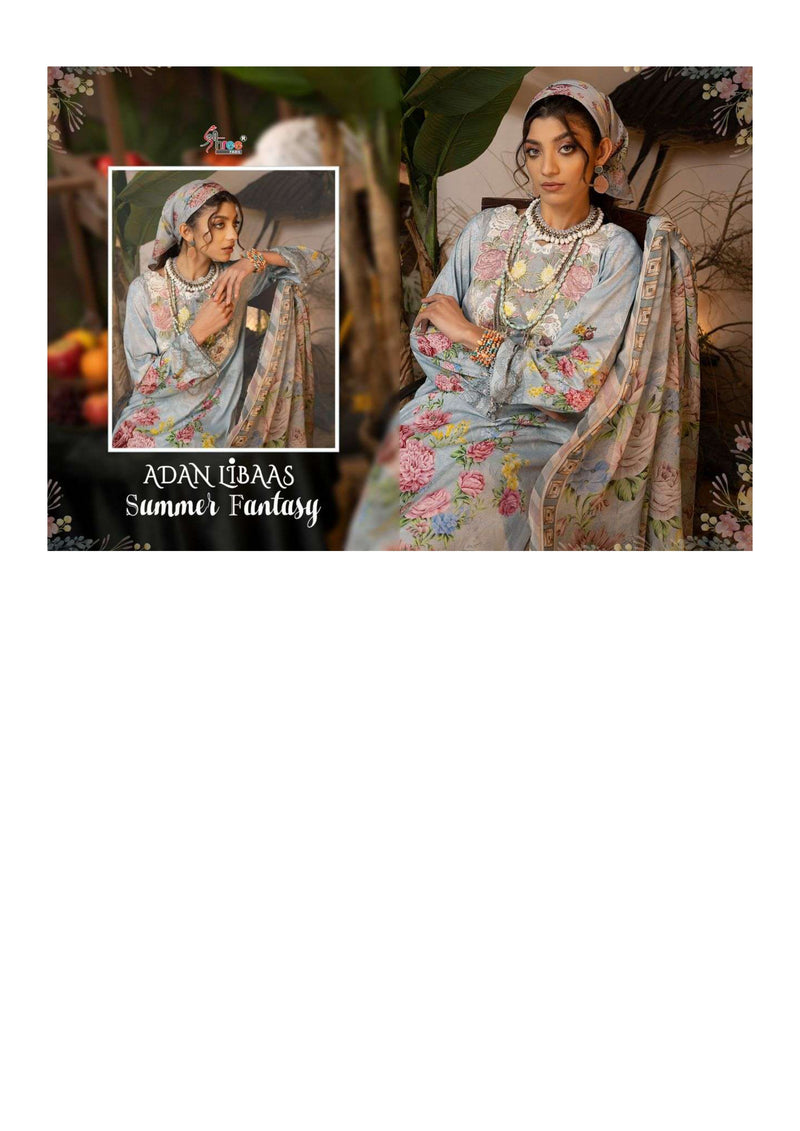 Shree Fabs Adan Libaas Fantasy Pure Cotton Embrodered Salwar Suit