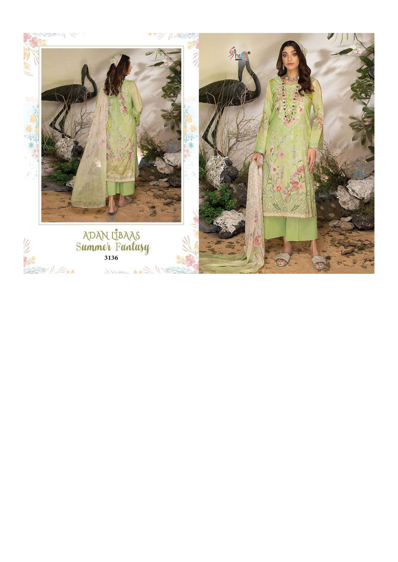 Shree Fabs Adan Libaas Fantasy Pure Cotton Embrodered Salwar Suit