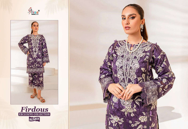 Shree Fabs Firdous Exclusive Collection Remix Pure Cotton Salwar Kameez