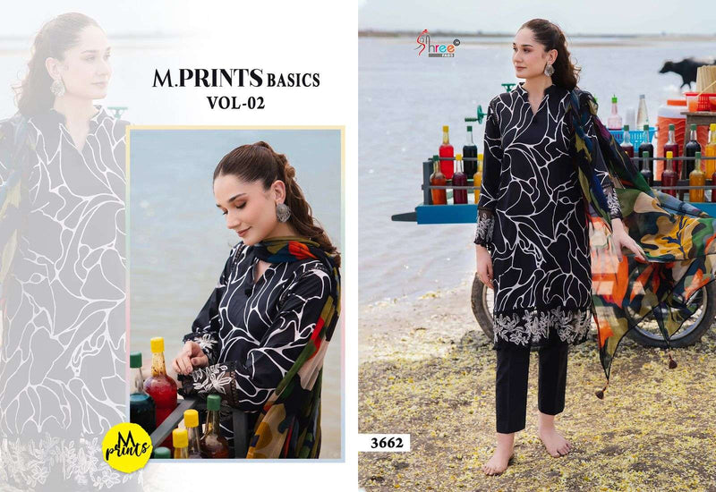 Shree Fabs M Prints Basics Vol 2 Cotton Embroidery Salwar Kameez