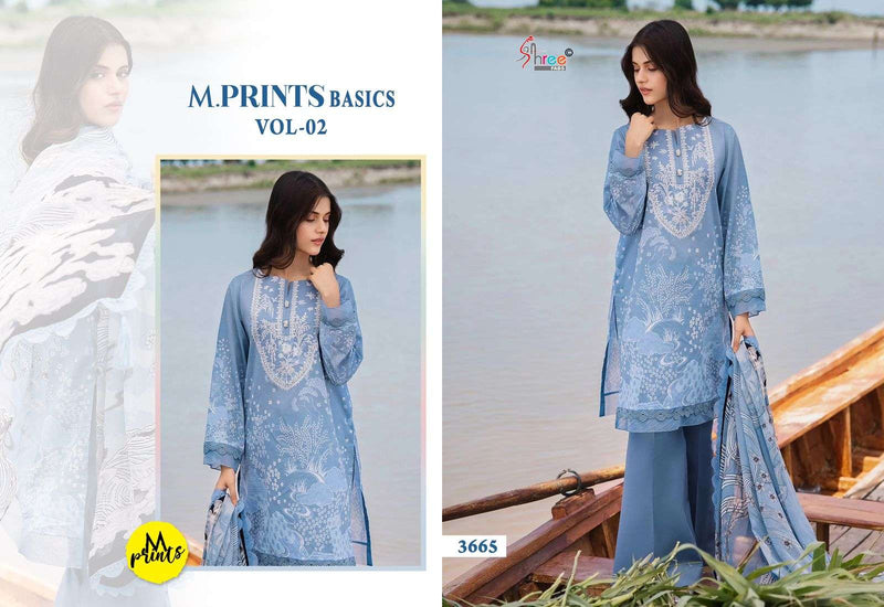 Shree Fabs M Prints Basics Vol 2 Cotton Embroidery Salwar Kameez