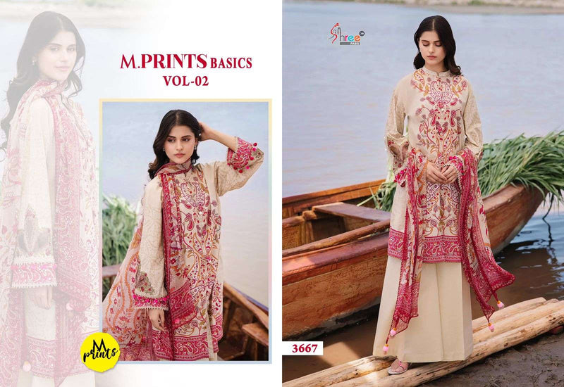 Shree Fabs M Prints Basics Vol 2 Cotton Embroidery Salwar Kameez