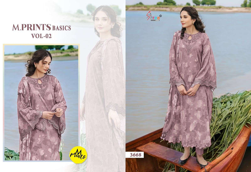 Shree Fabs M Prints Basics Vol 2 Cotton Embroidery Salwar Kameez