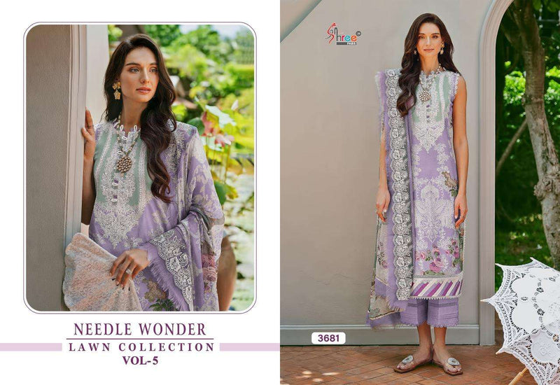 Shree Fab Needle Wonder Lawn Collection Vol 5 Cotton Suit