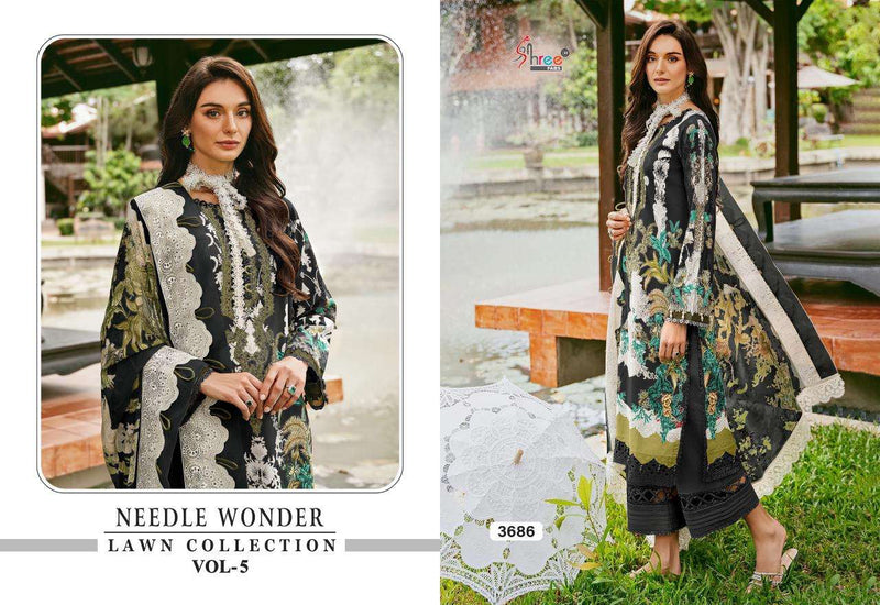 Shree Fab Needle Wonder Lawn Collection Vol 5 Cotton Suit