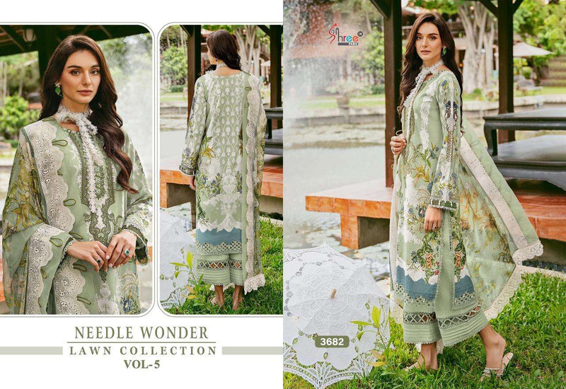 Shree Fab Needle Wonder Lawn Collection Vol 5 Cotton Suit