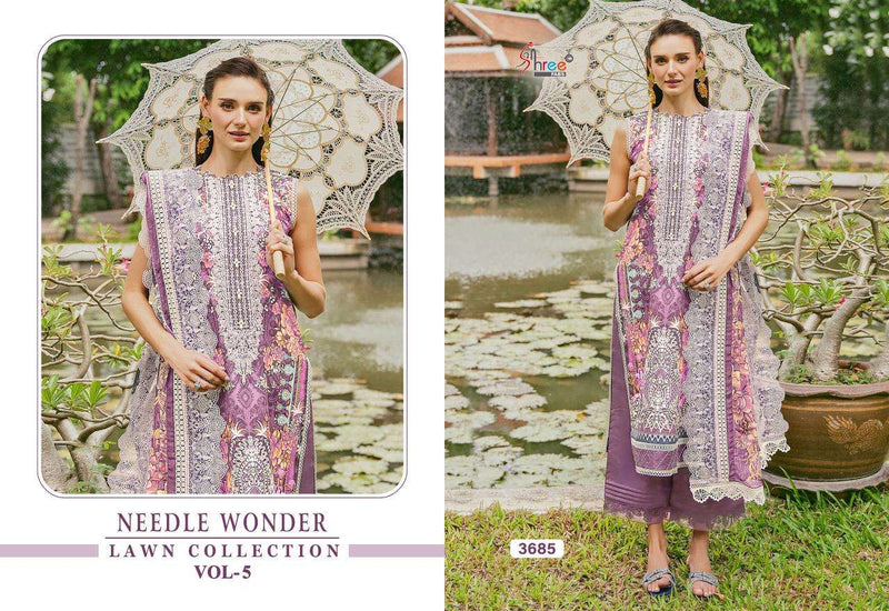 Shree Fab Needle Wonder Lawn Collection Vol 5 Cotton Suit