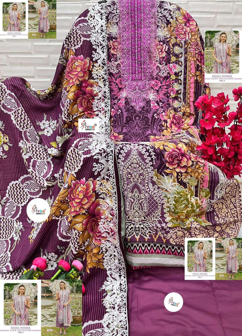 Shree Fab Needle Wonder Lawn Collection Vol 5 Cotton Suit