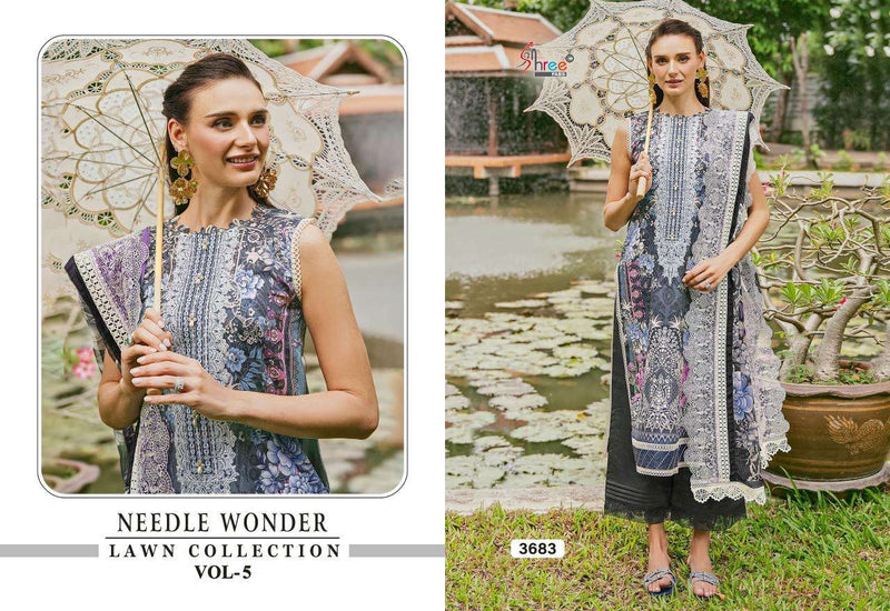 Shree Fab Needle Wonder Lawn Collection Vol 5 Cotton Suit