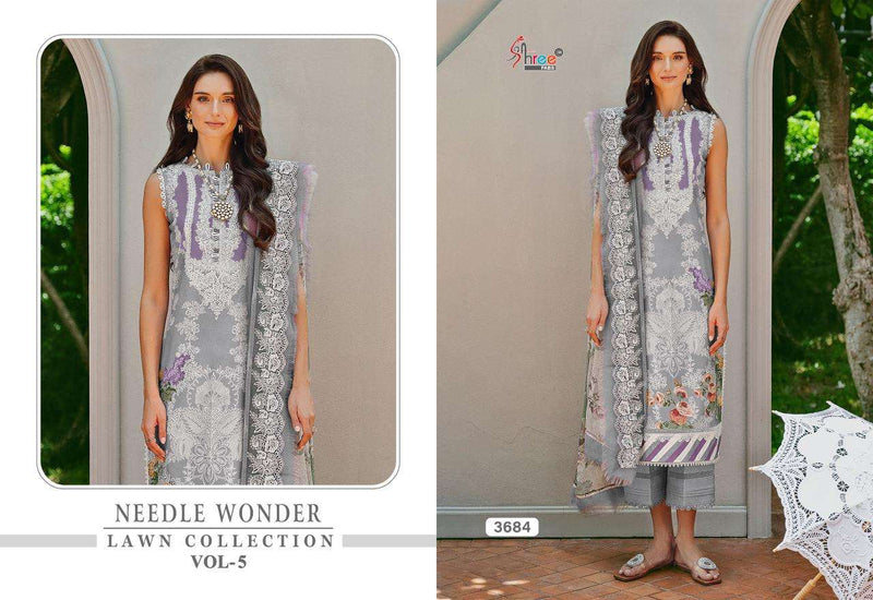 Shree Fab Needle Wonder Lawn Collection Vol 5 Cotton Suit