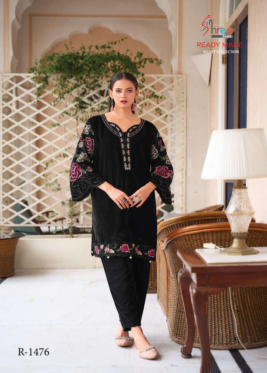 Shree Fabs R 1476 Velvet Fancy Party Wear Pret Suit