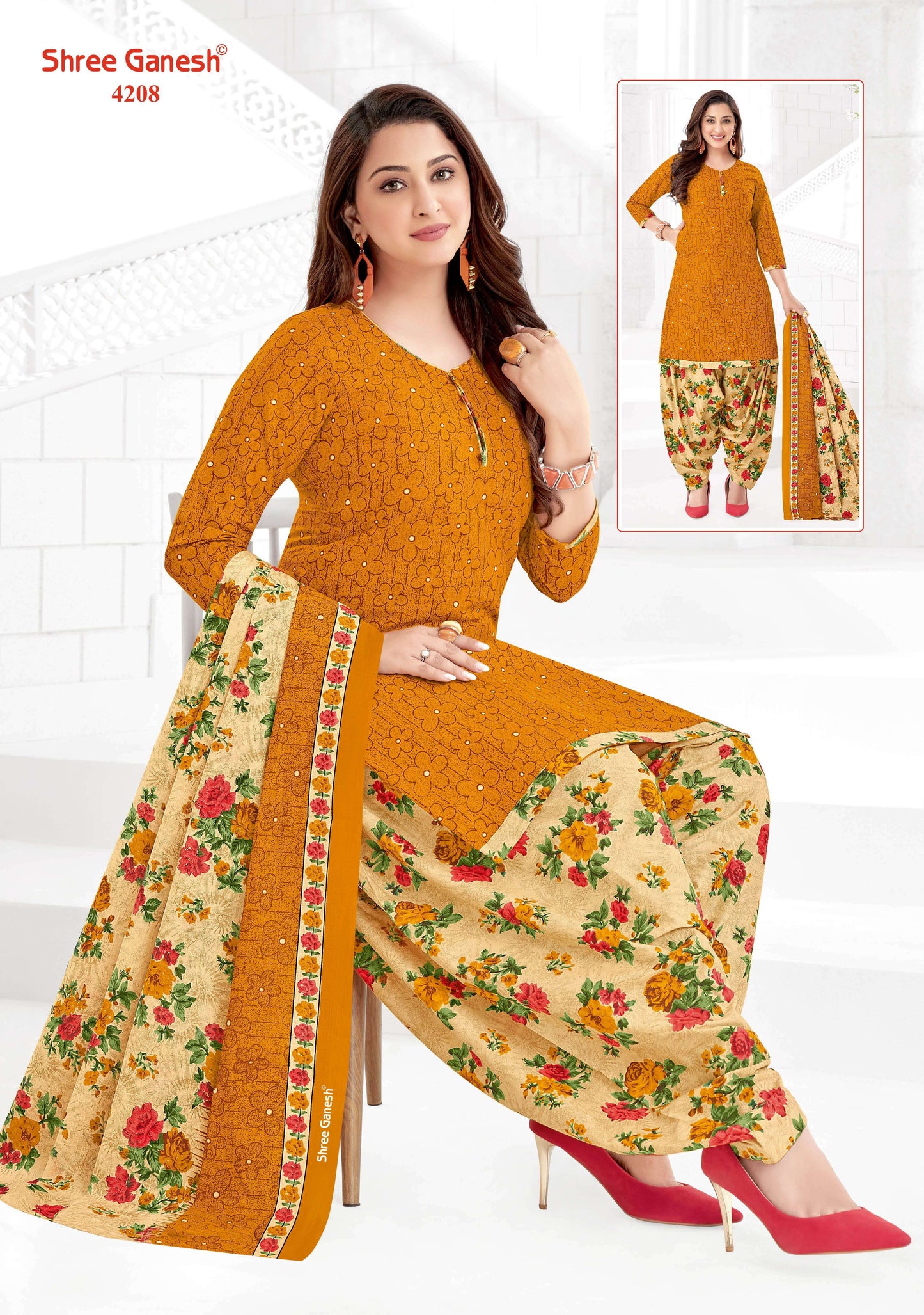 Shree Ganesh Hansika Vol 22 Stitch Collection Cotton Daily Wear Salwar Suit