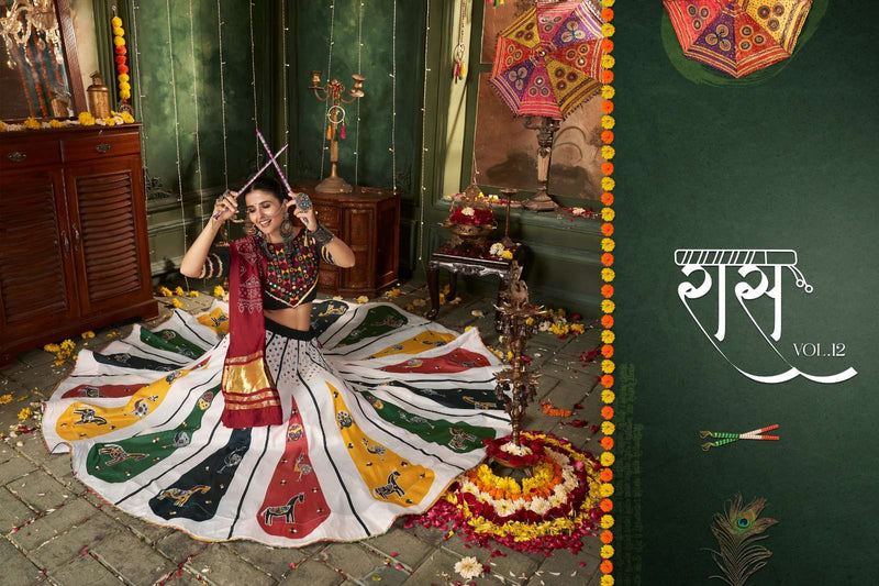 Shubhkala Raas Vol 12 Cotton Festival Special Stitched Navratri Collection Chaniya Choli