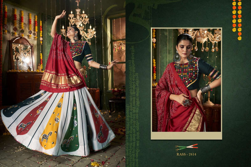 Shubhkala Raas Vol 12 Cotton Festival Special Stitched Navratri Collection Chaniya Choli