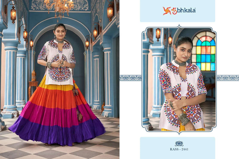 Shubhkala Raas Vol 15 Viscose Rayon Navratri Festiv Wear Fancy Lehenga Choli Jacket Collection