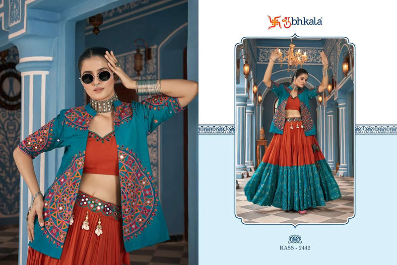 Shubhkala Raas Vol 15 Viscose Rayon Navratri Festiv Wear Fancy Lehenga Choli Jacket Collection