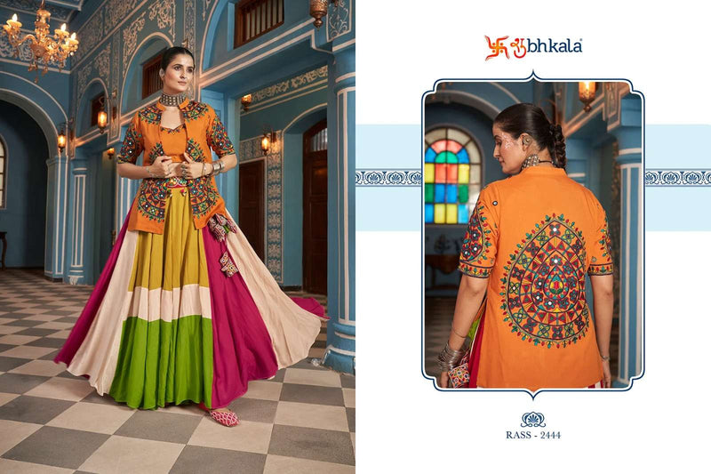 Shubhkala Raas Vol 15 Viscose Rayon Navratri Festiv Wear Fancy Lehenga Choli Jacket Collection